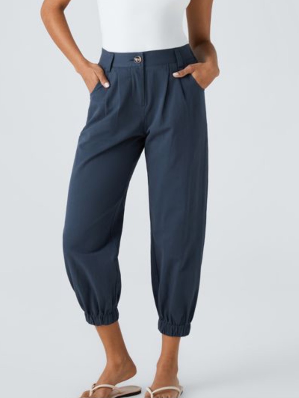 Halara Mid Rise Casual Joggers with Pockets